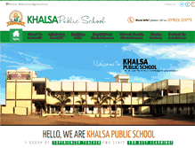 Tablet Screenshot of khalsapublicschool.com